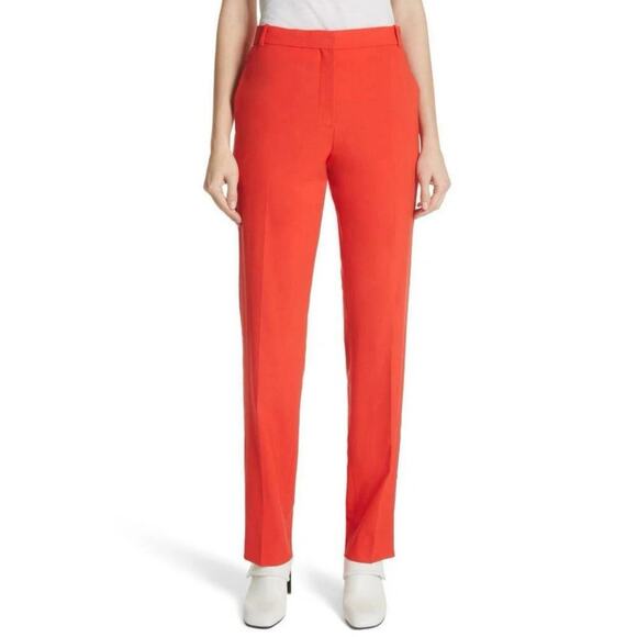 Rag & Bone Red Straight Leg Trousers Sz 4 - Picture 1 of 11